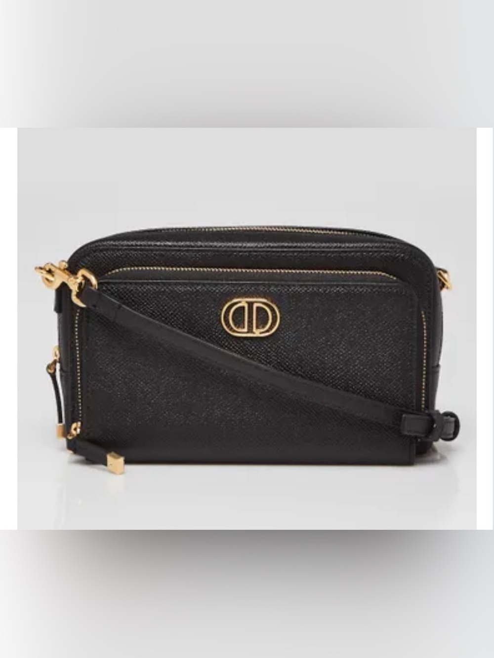 *NWT* Christian Dior Caro Double Pouch Pebbled Leather crossbody bag - Picture 2 of 7